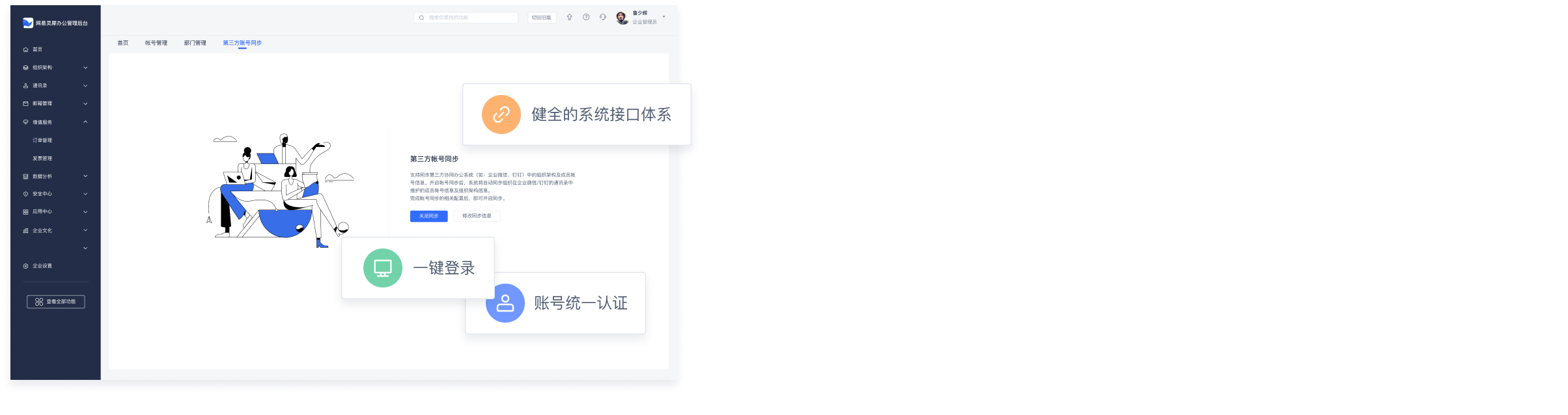 支持第三方系统集成